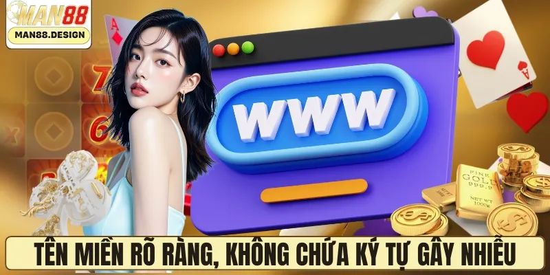Tên miền rõ ràng, không chứa ký tự gây nhiễu