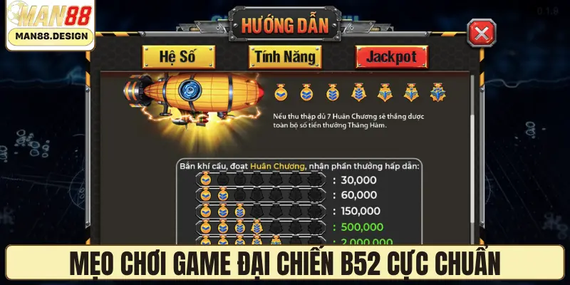 Mẹo chơi game Đại chiến B52 cực chuẩn