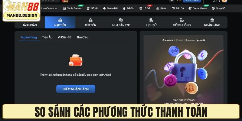 So sánh chi tiết 4 phương thức thanh toán cho hội viên